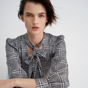 Zara printed dress with belt